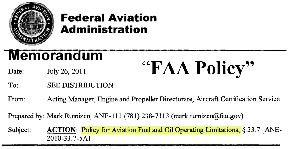FAA Policy