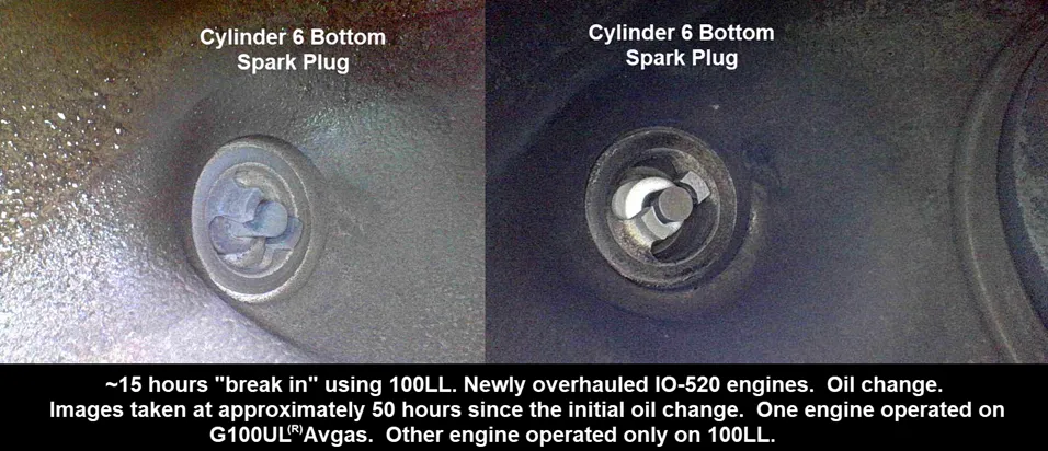 spark plugs and oil analysis